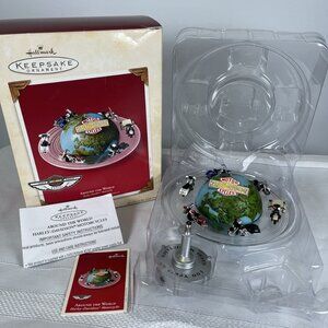 Vintage 2003 Harley Davidson Christmas Ornament Moto Around The World-For Parts